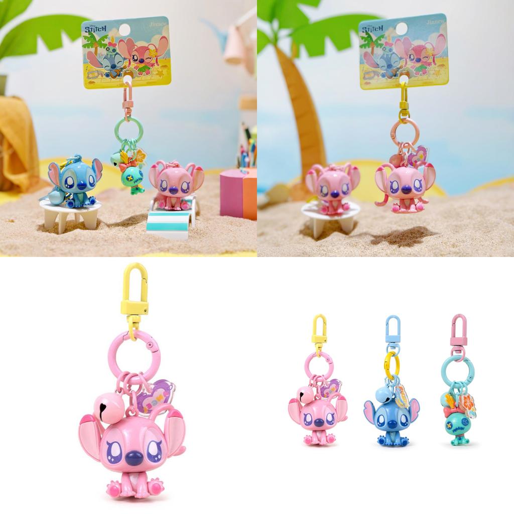 Klíčenka Stitch Léto Pláž s PVC přívěskem Pro děti a sběratele