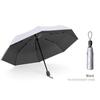 Multi-Color Windproof Umbrella for Men and Women, Titanium Silver, Travel Rain Sun, Fully Automatic, 3 Folding, UV, 8 Ribs