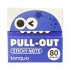 Blue Fruit Fun Tomato Extract Transparent Pearlescent Sticky Notes – High-Value, Student-Friendly.
