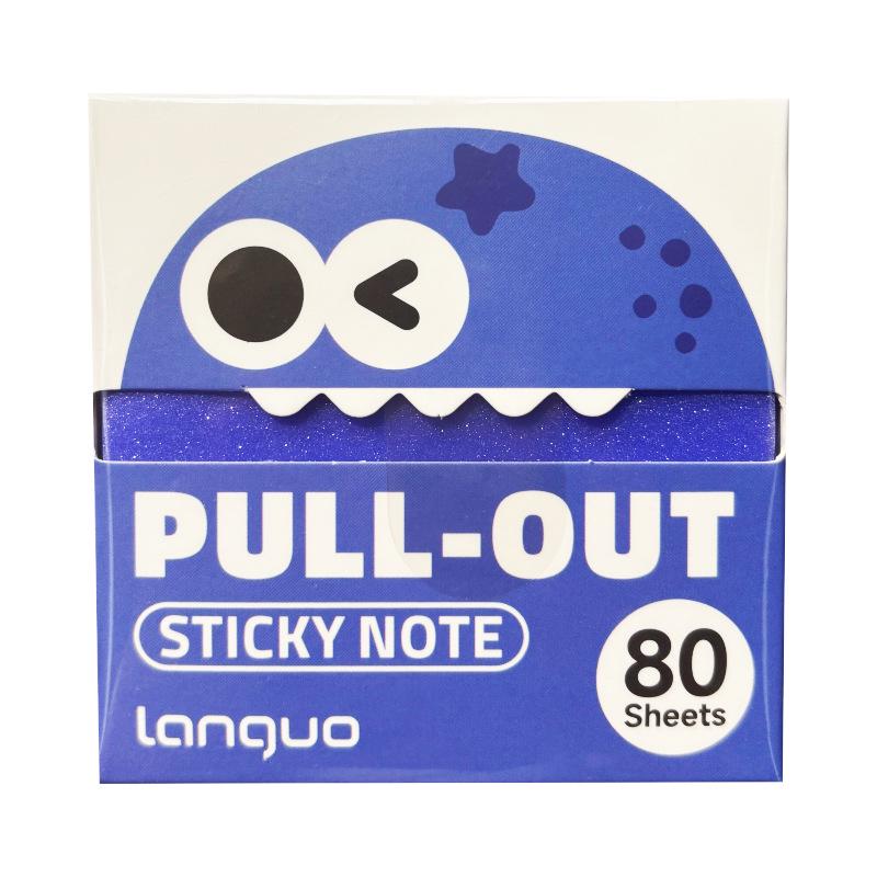 Blue Fruit Fun Tomato Extract Transparent Pearlescent Sticky Notes – High-Value, Student-Friendly.