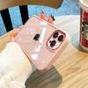 Luxury Clear Shockproof Case For iPhone 16 15 14 13 12 Mini 11 Pro XS Max XR X Plus Soft Bumper Metal Camera Protection Cover