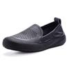 Fashion New handmade hollowed flats women's summer sandal shoes elderly woman slip on non slip moccasins mother comfortable driver shoes