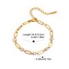 Yori Stainless Steel 18K Gold PVD Plated Metal Bracelet Bangle Gold Color Minimalist Texture Statement Brand Jewelry for Women