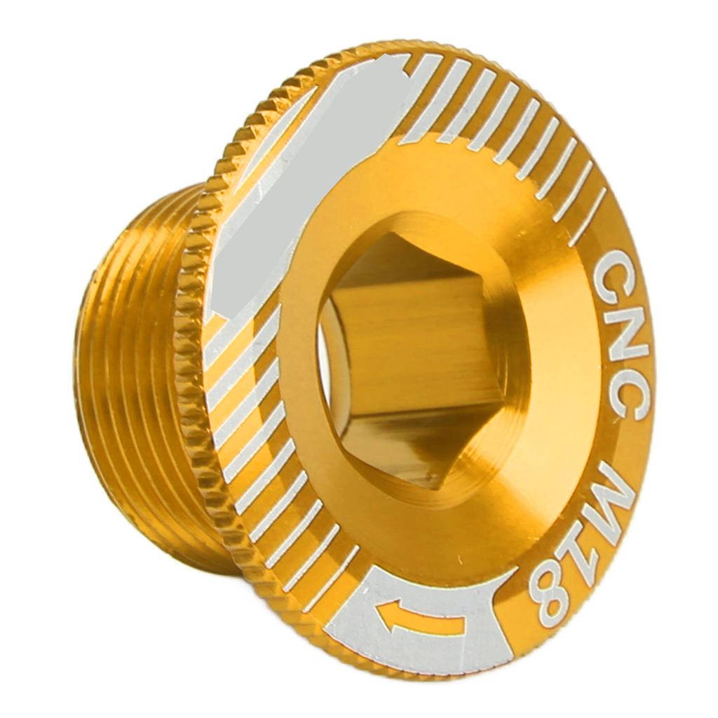 Śruba ramienia korby rowerowej ze stopu aluminium M18 Śruba mocująca korbę Śruba ramienia suportu rowerowego M18 Złoty