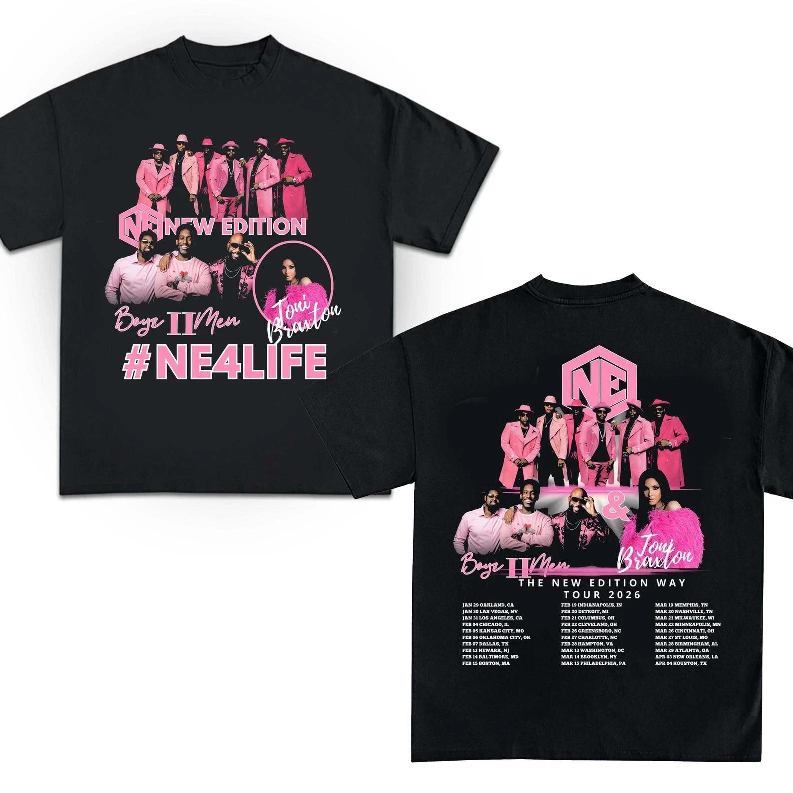 The New Edition Way Tour 2026 Unisex T-Shirt S разноцветный