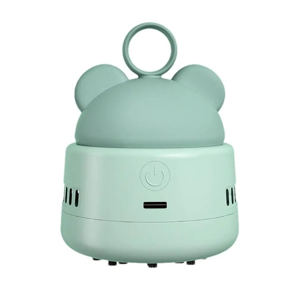 

Настольный пылесос для дома, мини-зарядка, ручной портативный беспроводной электрический небольшой пылесос, резиновый пылесос от перхоти для чистки автомобиля светло-зеленый