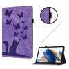 Cute Cat Leather Wallet Cards Solt Case for IPad Pro 11 2022 10.9 10th 10.2 10.5 Air 1 2 9.7 2018 MINI 3 Emboss Butterfly Cover
