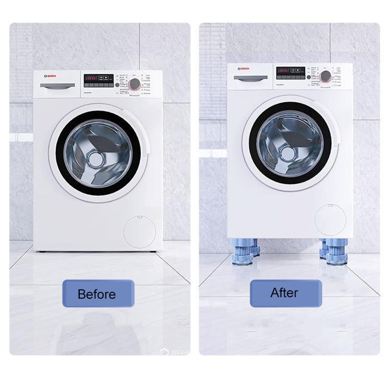 Universal Washing Machine & Refrigerator Anti-Slip Shockproof Base Adjustable Height Stand Anti-Vibration Noise Reduction Feet Moisture-Proof Durable