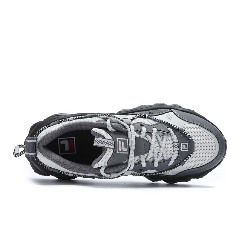 Fila Fluid 5 Cat Paw 5 Thick Sole Fashion Height Increasing Versatile Low Top Casual Shoes Men Sneaker Gray F12M432101FPA