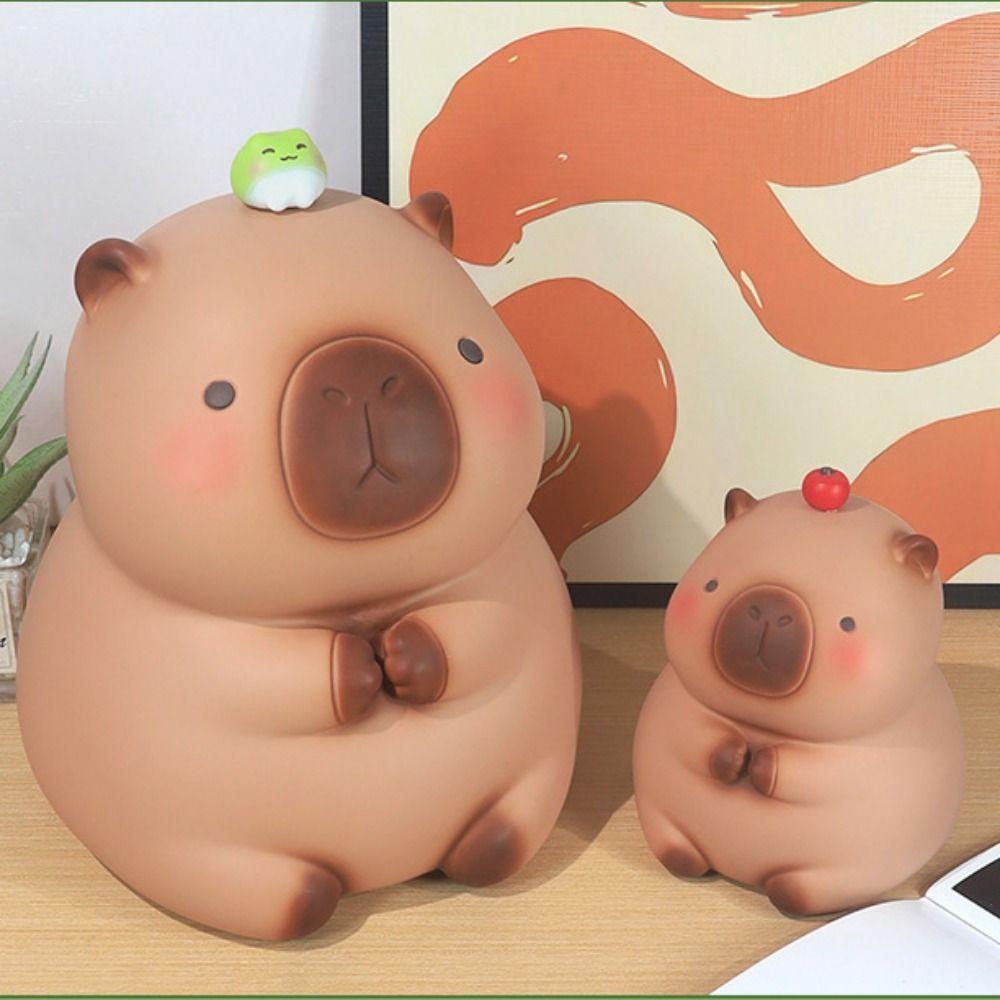 Vinyl Crayon Capybara Piggy Bank Capybara Safe Deposit Box Capybara Piggy Bank  Children/Kids