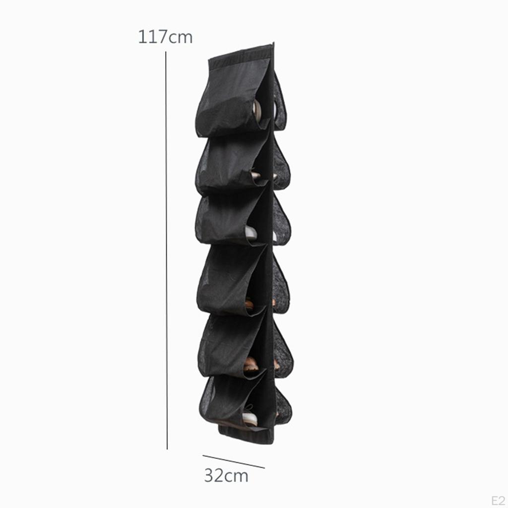 Durable Hanging Shoes Rack Mesh Pockets Dust Proof Rack, Storage Complete