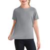 Kids' Quick-Dry Tee - Solid Color Sport T-Shirt