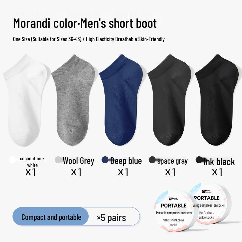 Unisex Disposable Travel Compression Socks - Sweat-Absorbing, Thin, and Portable, Ideal for Outdoor Activities and Business Trips.