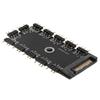 11-Wege-Splitter-Hub 3PIN ARGB-Schnittstelle Erweiterung RGB-LED-Steuergerät Zubehör 5V SATA-Schnittstelle