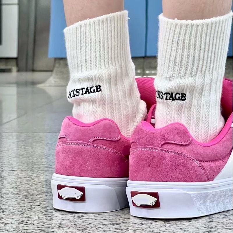 Pink dragon fruit versatile fat bread shoes school pants god of war sports casual fashion lightweight men's and women's board shoes