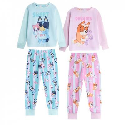 Bluey Mädchen Bluey & Bingo Langer Pyjama-Set (Packung mit 2)