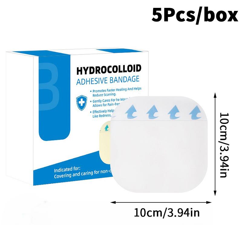 1/5 Pcs Self-Adhesive Patches Hydrocolloid Dressing Invisibility Breathable Wound Plaster Band Aid Adhesive Bandages Skin Tape