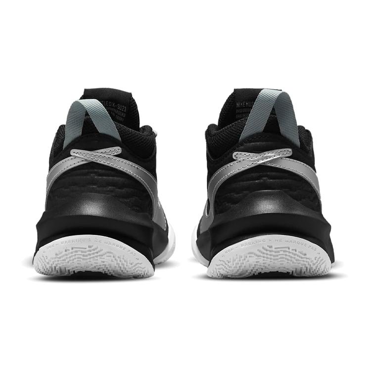 Nike Team Hustle D 10 Black Metallic Silver GS CW6735-004