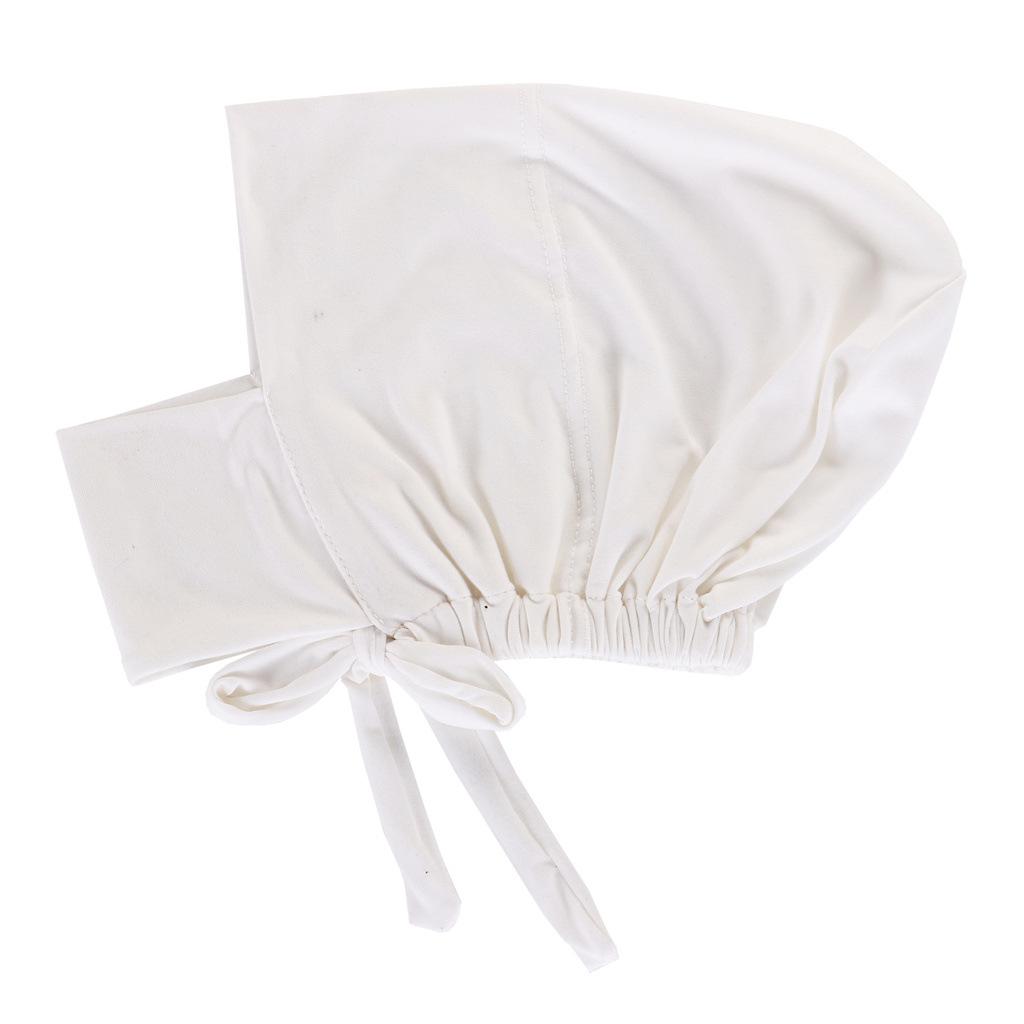 1PC Hijab Undercap for Women,Islamic Muslim Full Cover Face Veil Silk Fabric Turban Cap Underscarf Ramadan Accessory Daily Wear