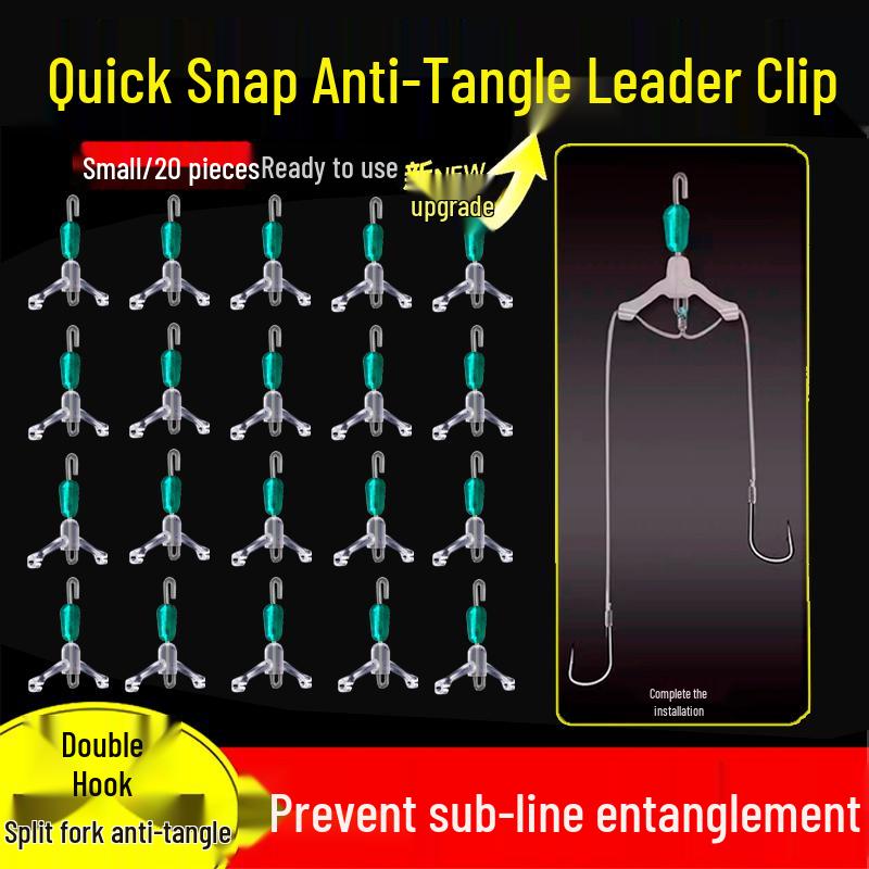 Improved Anti-Tangle Quick-Release Silicone Swivel Leader Connector