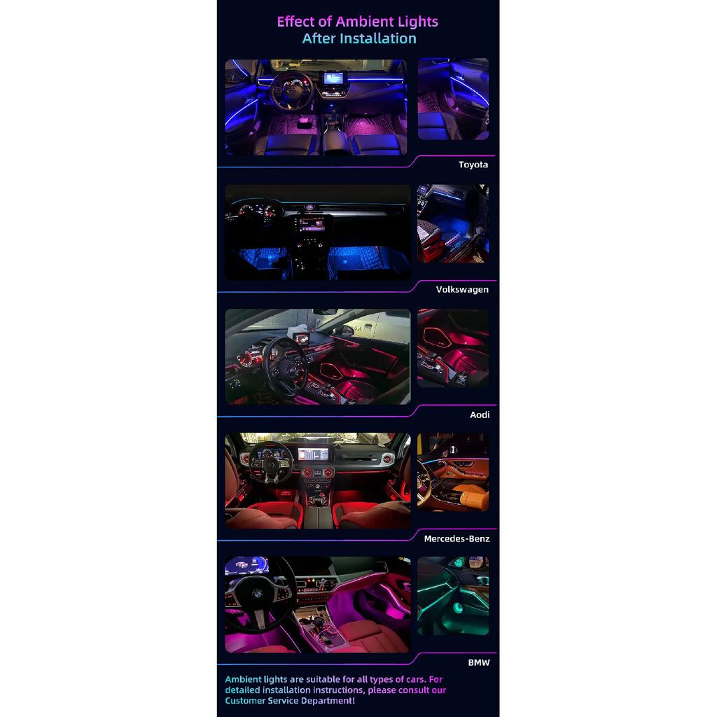 Best Quality Ambient Light Car Kit 26 in 1/24 in 1/18 in 1 Interior Led Lights Symphony Car Led Lamp for 98% Car