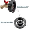 2023-275-330 Gallon Ibc Water Tank Adapter, 2" Coarse Thread