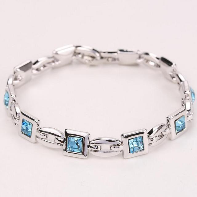 Fashion Bracelet Wedding Female Heart Crystal Bracelets For Women Luxury Temperament Silver -Color Fine Jewelry Gift