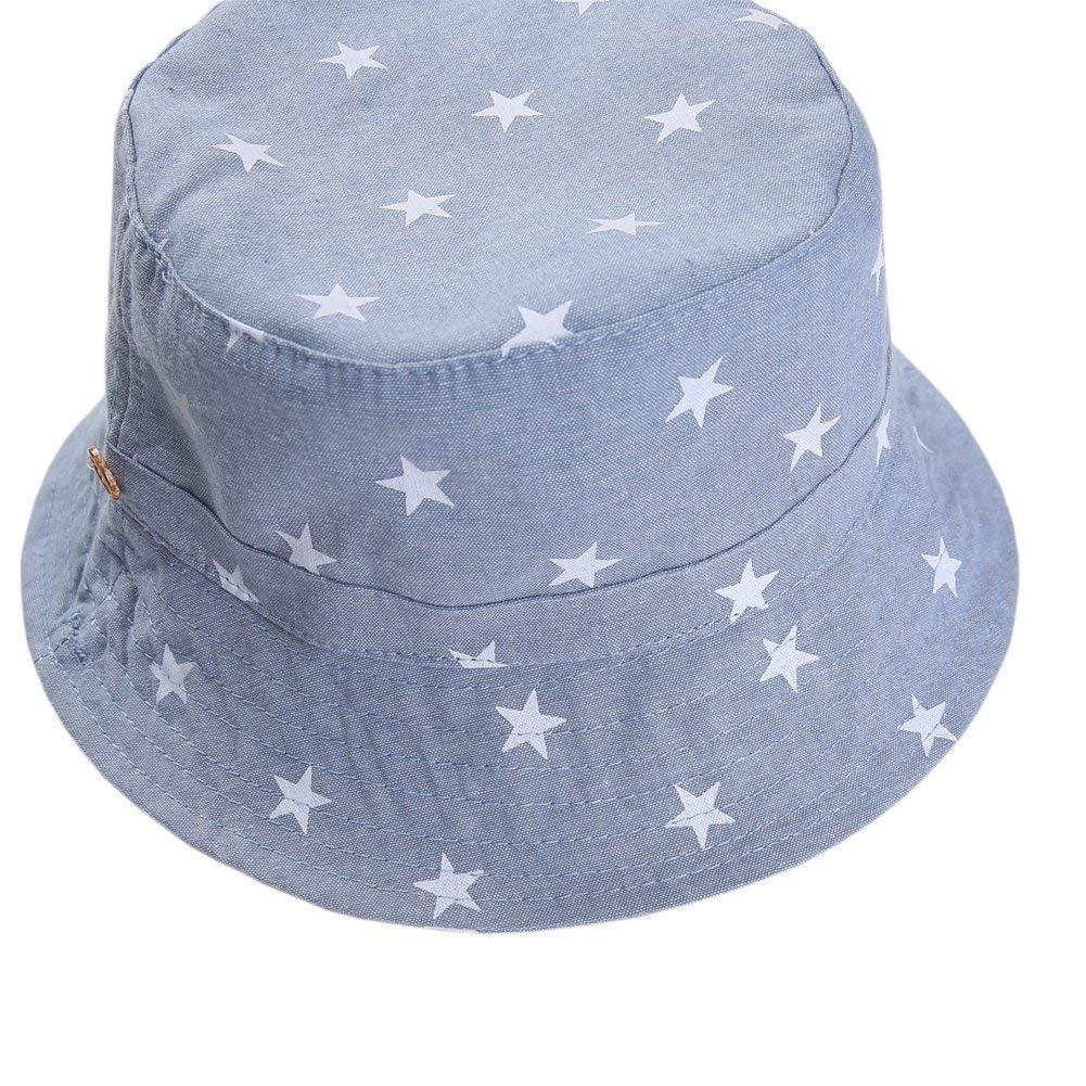 Baby Kids Star Sun UV UV Cut Cotton Safari Tulip Ten Gallon Hat [LeafIn] Hat, Hat, Pattern, Drawstring, Protection, Protection, Hat, Unisex, Kids,