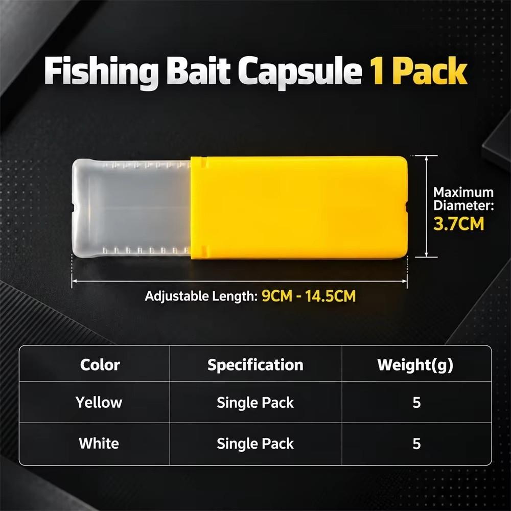 5pcs Capsule Shape Capsule Storage Case 5Pcs Fishing Tackle Box Outdoor Fishing