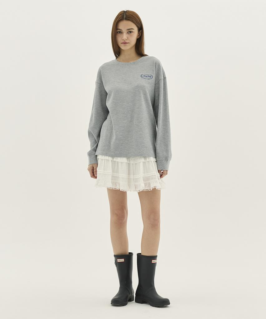 JUCYJUDY Semi-Oversized Waffle T-Shirt J1Ts020J