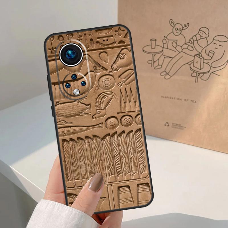 Egyptian Hieroglyphics Symbols For Honor Magic 8 7 6 5 Pro Case For Honor X9d X9c X9b X9a X8c X8b Win 200 400 50 70 90 Lite