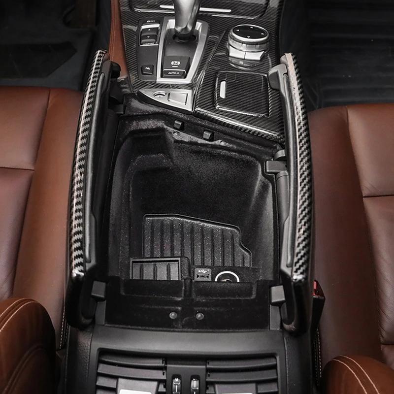 For BMW 3 5 7 Series 3GT 5GT 6GT X3 X4 X5 X6 X7 Carbon Fiber Car Center Armrest Box Protective Cover Seat Arm Rest Box