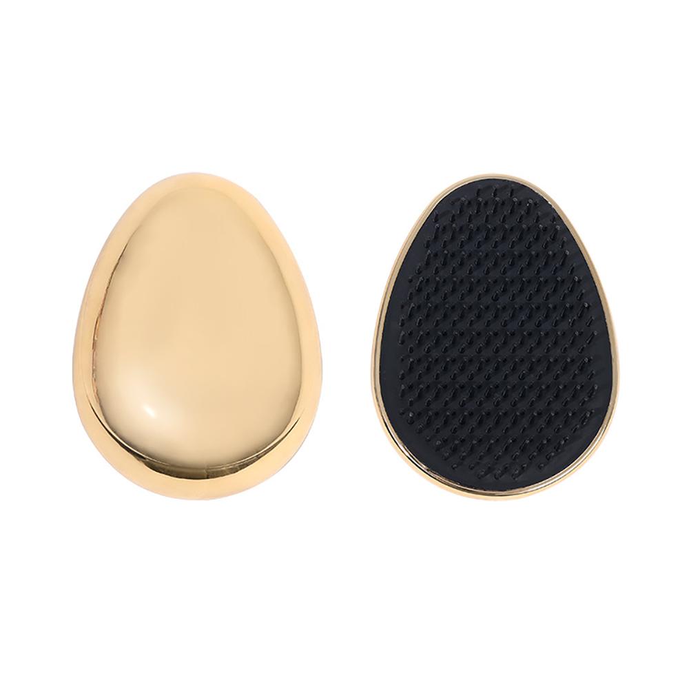 Portable Air Cushion Comb Mini Egg Comb Electroplating Material Detangling Hair Brush Dry Wet Hair Brushes Hairdressing Tools