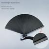 Cut Out 5-Inch Chinese Style Chinese Ancient Style Red and Black Folding Fan