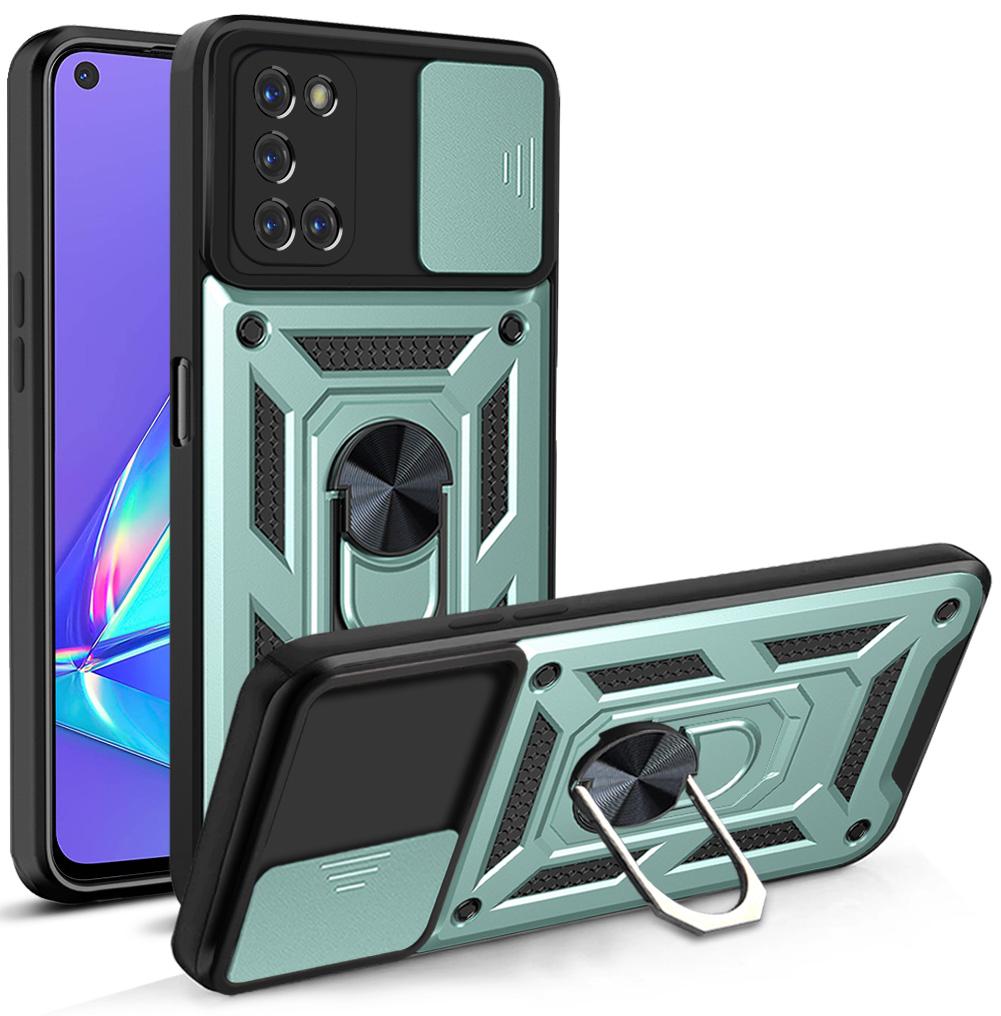 

For OPPO A52 Case OPPO A72 Cover OPPO A92 A72 A52 Magnetic Ring Holder Armor Phone Case Slide Camera Protect Back Cover OPPO A72