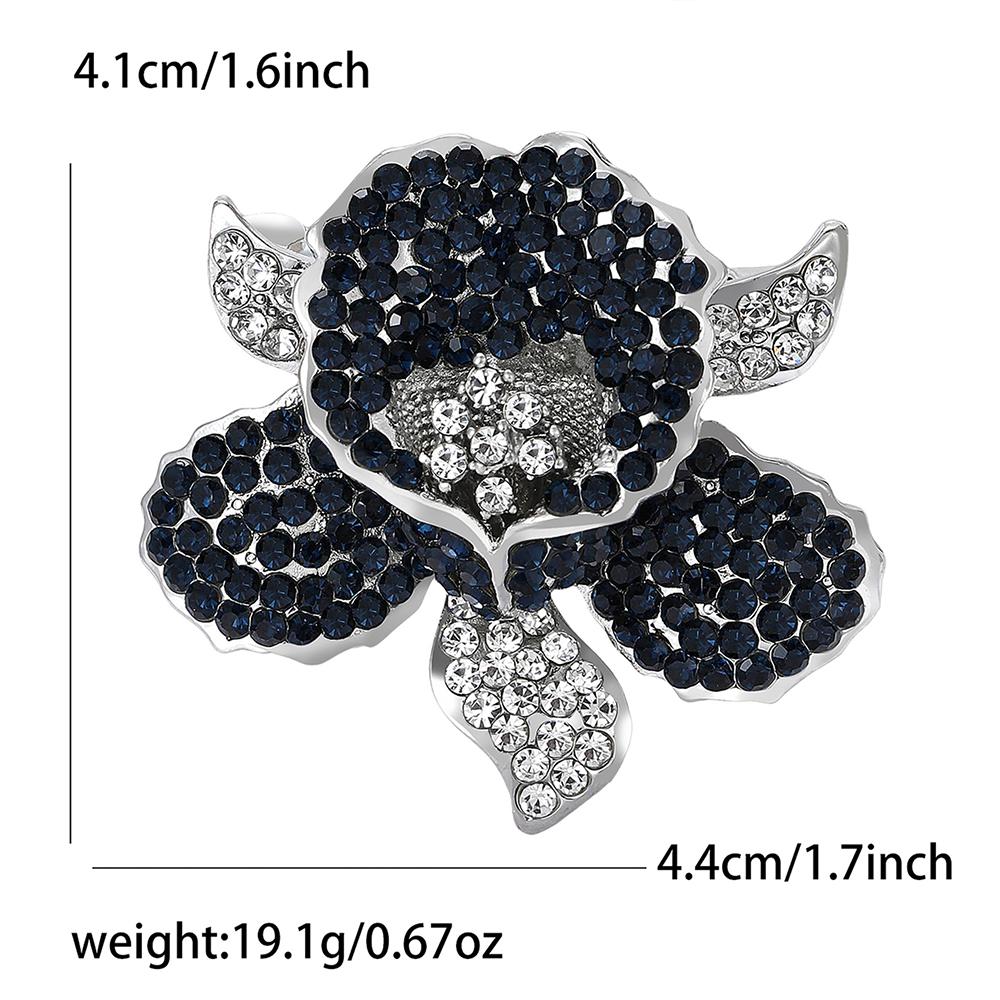 Womens Vintage Crystal Flower Brooch Pin Rhinestone Brooches Wedding Gifts Lapel