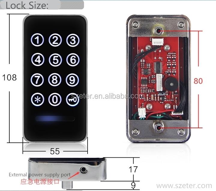 Secure Digital Keyless Password Cabinet Lock Double Door Cabinet Lock 118PW