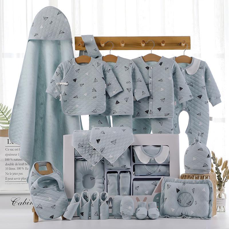 Pure Cotton Newborn Baby Gift Box: Spring To Autumn Essentials