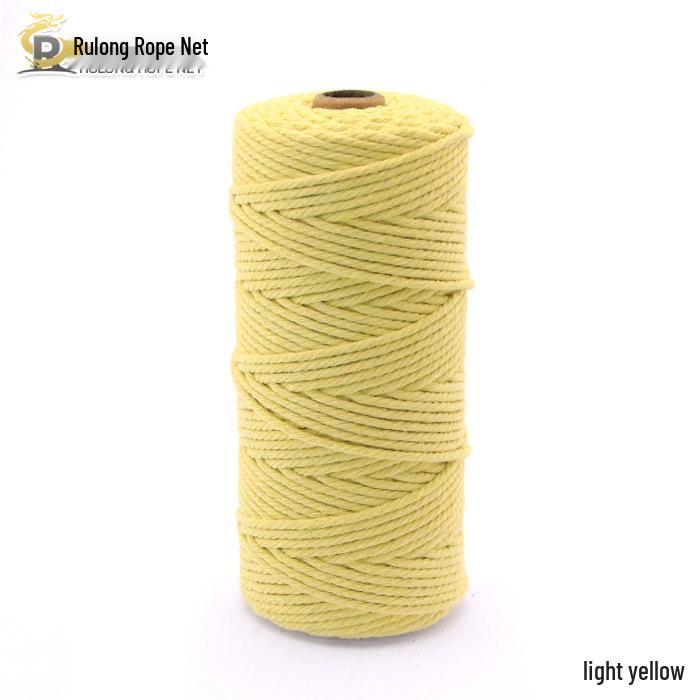 3mm Color Cotton Rope for DIY Handmade Tapestry, Weaving, and Drawstring Projects