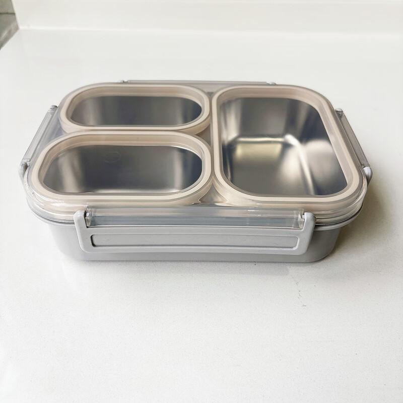ZISIZ Insulated Stainless Steel Compartmented Lunch Box