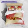 Set Lenzuola 3 Pezzi Stampato Union Berlin FC Traspirante Copripiumino con Federe Biancheria da Letto Decorativa per Camera da Letto Casa