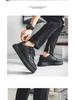 Men's Black Non-Slip Waterproof Leather Chef Shoes for Summer Cooking & Leisure
