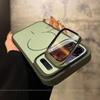 iPhone 17 Pro Max Magnetic Ring Protective Case with Glass Lens Cover