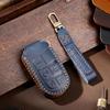 Premium Genuine Leather Key Fob Cover for Jeep Renegade Compass Cherokee Grand Cherokee Commander PHEV Smart Key Case