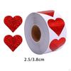 Heart Stickers Packaging Labels Seals for DIY Cards Scrapbooking Valentine's Day Gift