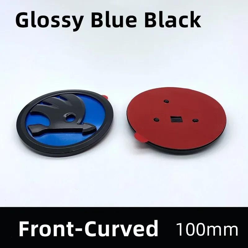 2025 Neu 100mm ABS Auto Frontemblem Heckklappenabzeichen Aufkleber für Skoda Fabia 1 2 A7 Octavia RS Superb Rapid Yeti Karoq Auto Zubehör