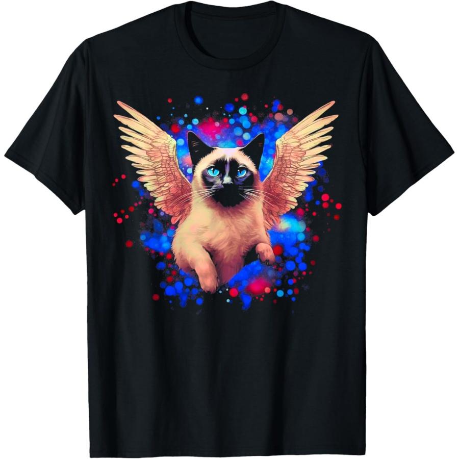 

Heaven Siamese Cat T-Shirt XXXXXL чёрный