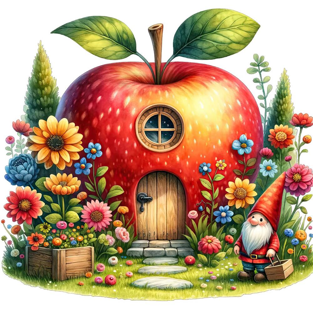 

Fruit Vegetable House 5D DIY Full Drill Round Diamond Painting Kit Home Decor