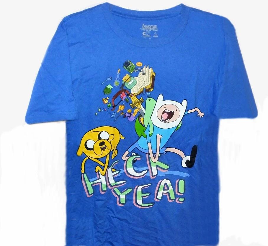 Adventure Time Short Sleeve Blue T-Shirt 18 XLARGE Child New Finn & Jake 110