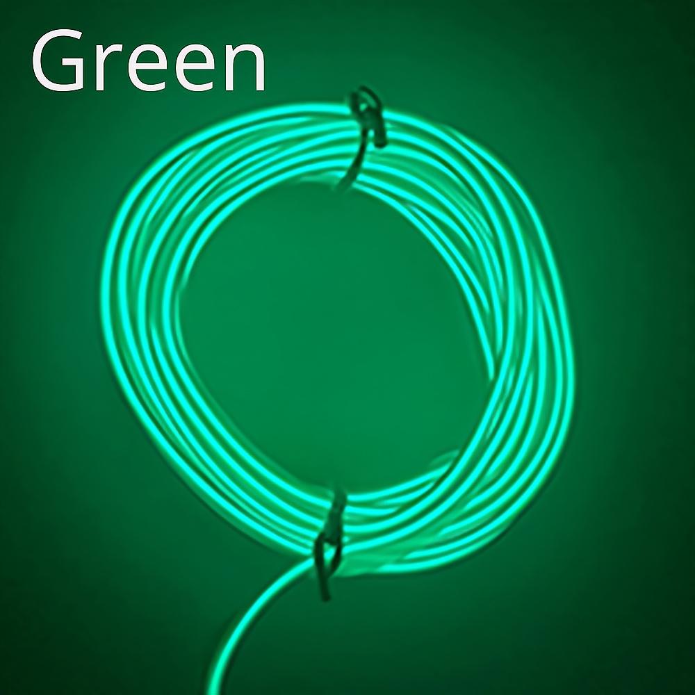 1M 2M 3M 5M Car Interior Lighting Auto LED Strip Wire Rope Tube Line Flexible Neon Light With 12V USB Cigarette Drive